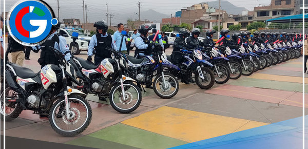 Alcalde de Comas presento 32 unidades motorizadas y juramento como presidente de la plataforma de defensa civil