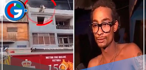 Hombre rescató a 25 perritos durante un incendio en Gamarra