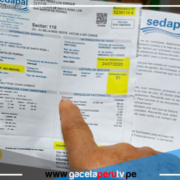 Vecinos de Breña y Comas pagaban montos excesivos a Sedapal