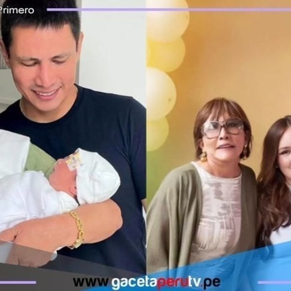 Renzo Costa celebra su primer día del padre junto a sus gemelos