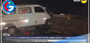 Choque entre combi y ambulancia ocasionan 4 muertes y 2 heridos en Puno