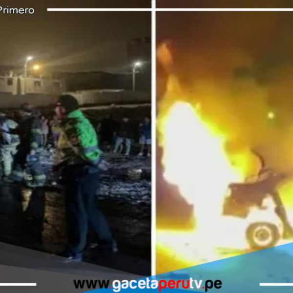 Delincuente muere calcinado tras chocar vehículo que había robado en Lurín