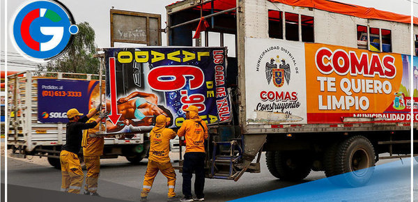 Incautan más de 30 toneladas de material publicitario en Comas