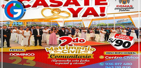 Municipalidad de Comas celebrará II Matrimonio Civil Masivo 