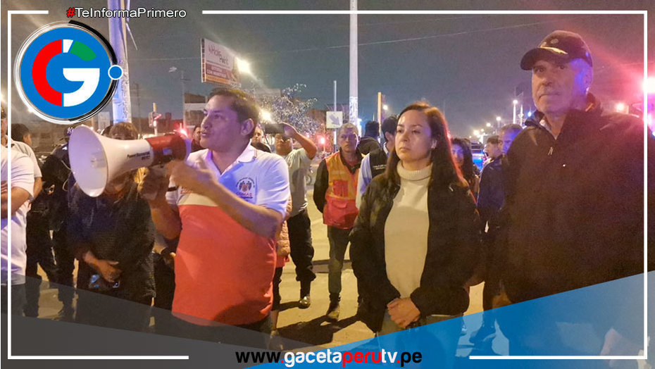 Alcalde de Comas paralizó Collique en su caminata por la Seguridad Ciudadana