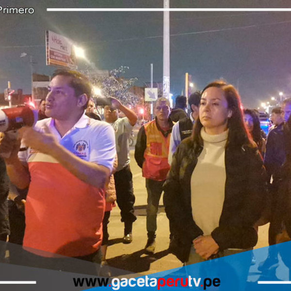 Alcalde de Comas paralizó Collique en su caminata por la Seguridad Ciudadana 