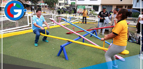 Dos parques y sus juegos infantiles fueron recuperados en su totalidad en Comas