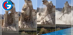 Torre y campanario de la iglesia de Lari se derrumban por continuos sismos en Arequipa 