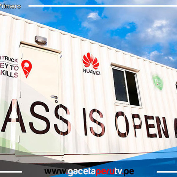 Implementan Aula Móvil para competencias digitales a escolares por Minedu y Huawei