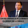 Ministro saluda disposición de la Mandataria a colaborar con la fiscalía. 