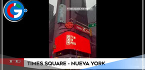 Machu Picchu se luce en el Times Square tras el estreno de “Transformers”