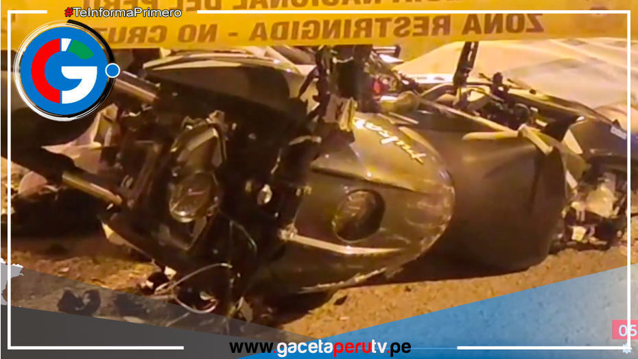 Joven motociclista muere tras violento choque con una camioneta en Carabayllo