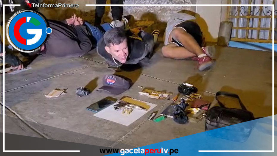 Policía Nacional captura a banda criminal que utilizaba granadas de guerra en sus asaltos