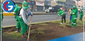 Continúan los trabajos de recuperación de la Av. Túpac Amaru para el gran desfile escolar en Comas