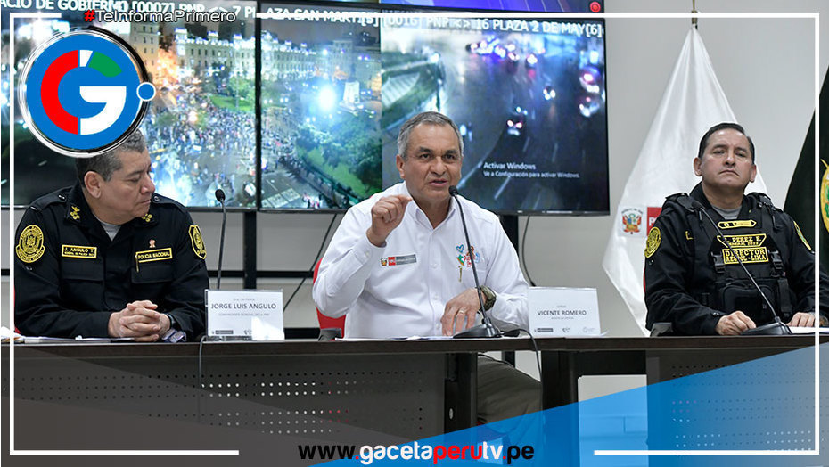 Ministro del Interior informa sobre balance de manifestaciones del 19 de julio en Perú