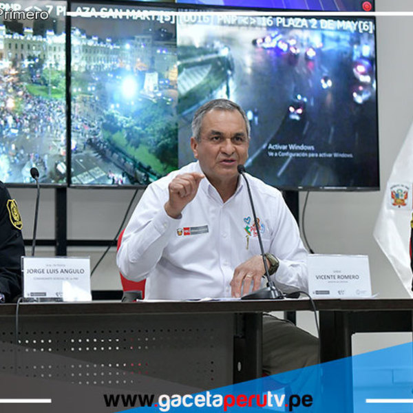 Ministro del Interior informa sobre balance de manifestaciones del 19 de julio en Perú