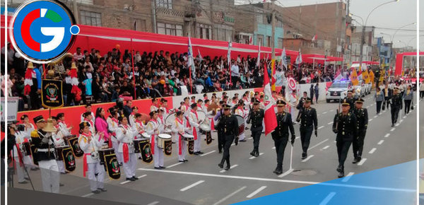 Gran Desfile Cívico Escolar en Comas reúne a más de 150 colegios en la Av. Tupac Amaru