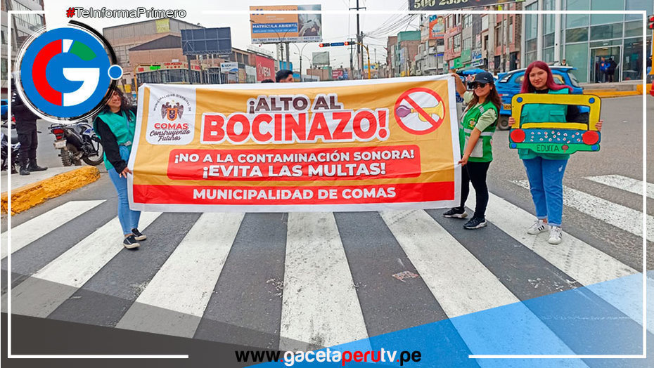 Comas implementa plan contra la contaminación auditiva en avenidas