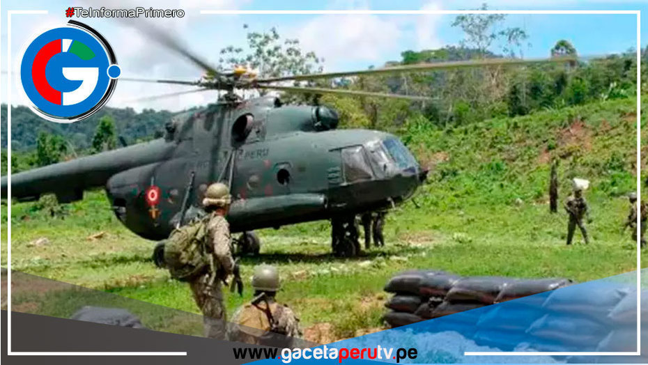 Helicóptero militar es atacado por narcoterroristas en el VRAEM