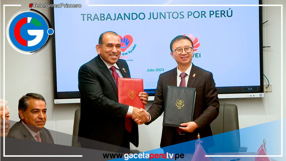 ONG "Manos que Ayudan de Corazón" firma convenio con Huawei
