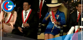 Presidenta Dina Boluarte sorprende en desfile militar al usar sombrero