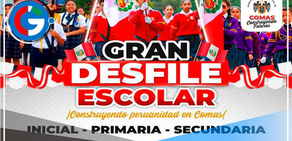 Alcalde de Comas Ulises Villegas invita a colegios a participar en el histórico desfile cívico escolar