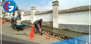 II.EE. se benefician con veredas construidas por el municipio de Ate