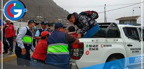 Serenos de Comas fueron los  primeros en llegar a la curva de la muerte en Pasamayito