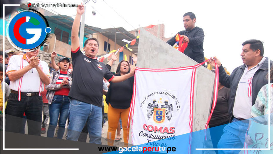 Alcalde de Comas inaugura 5 obras con sistema de valorización única
