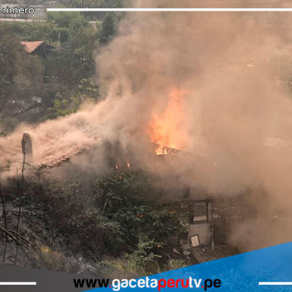 Gran incendio forestal en Grecia