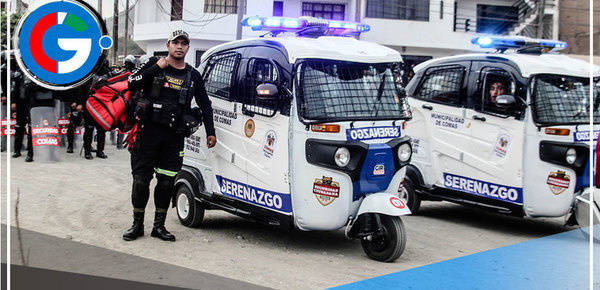 Alcalde de Comas presenta dos toritos motorizados para combatir la delincuencia