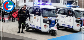 Alcalde de Comas presenta dos toritos motorizados para combatir la delincuencia