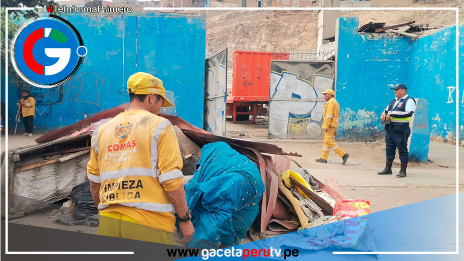 Comas recupera su ex camal municipal tras retirar más de 10 toneladas de basura