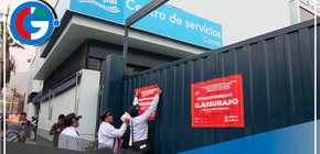 Clausuran Oficinas Administrativas y Comerciales de SEDAPAL en Comas 