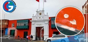 Un herido y daños materiales se registraron en la Plaza de Armas del GORE La Libertad