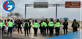 Policías se ubican en la frontera de Chile ante presencia de migrantes