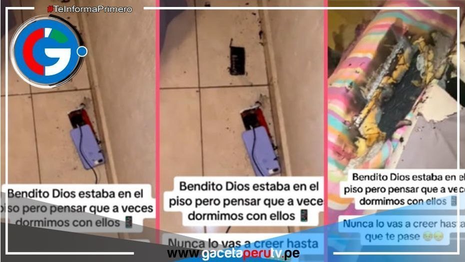 Joven dejó cargando su celular durante la noche y explotó