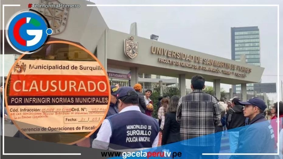 ¡Escándalo¡ Universidad San Martin de Porres es clausurada