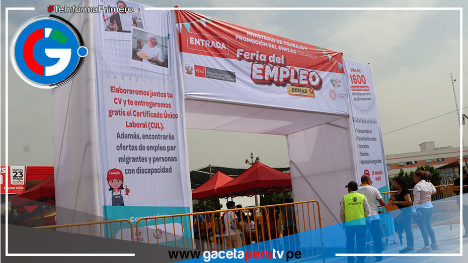 Municipalidad de Comas promueve más de 5 mil puestos de trabajo en feria de empleo