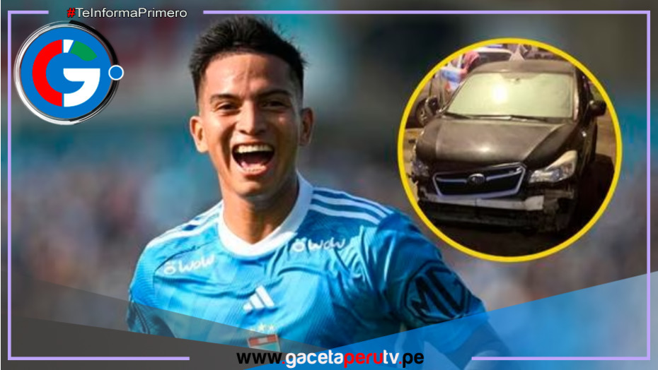 Futbolista del Cristal, Martín Távara, chocó su auto contra veterinaria