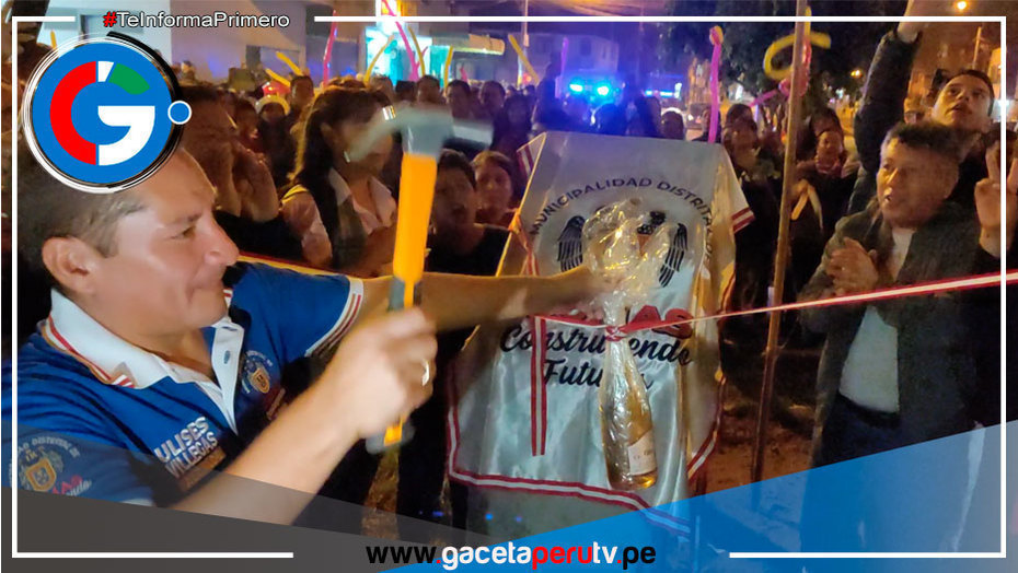 Alcalde Ulises Villegas Entrega Importante Obra en la Av. San Felipe de Comas
