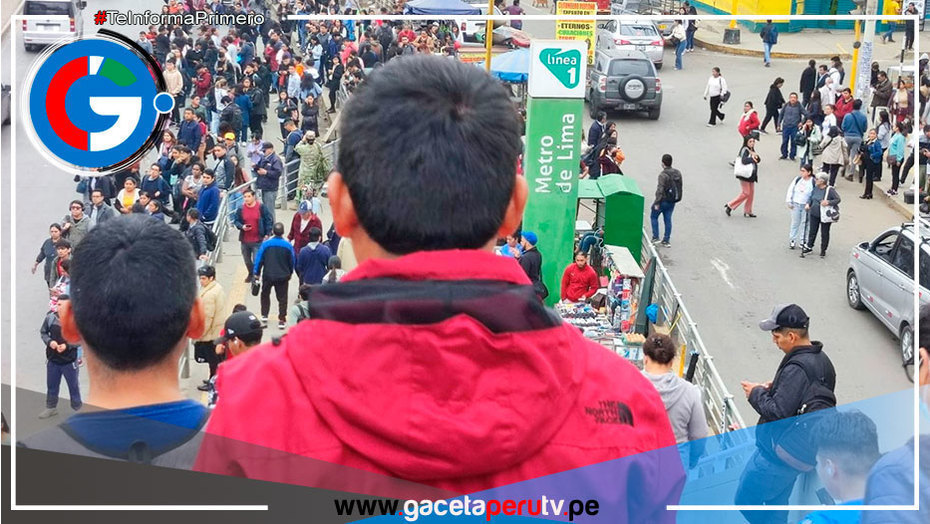 Línea 1 : bajan a usuarios del tren en estación San Juan y María Auxiliadora