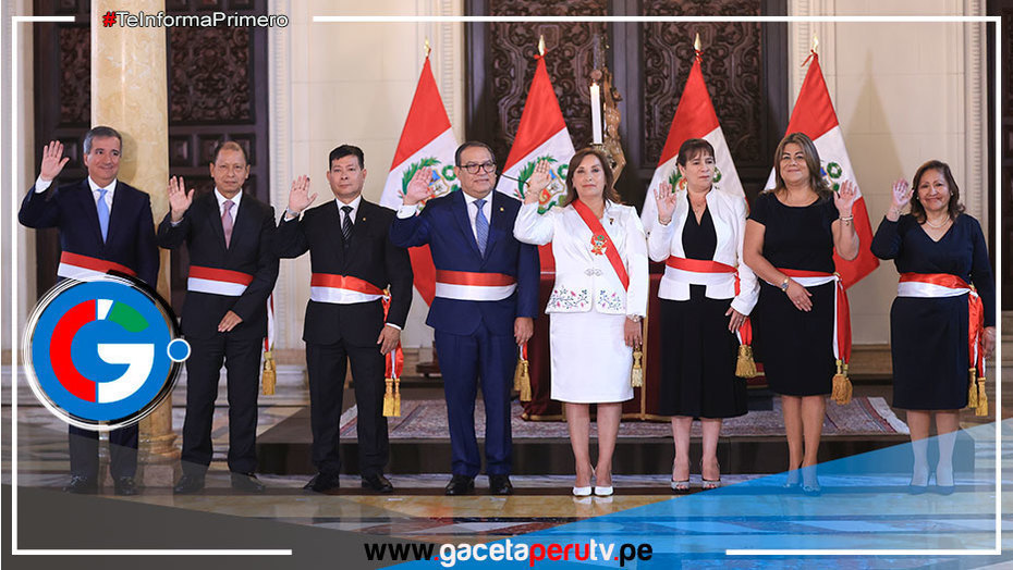 Seis nuevos ministros han juramentado ante la presidenta Dina Boluarte