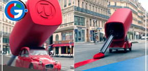 La marca de cosméticos, L’Oreal, pinta las calles de rojo con su nuevo labial