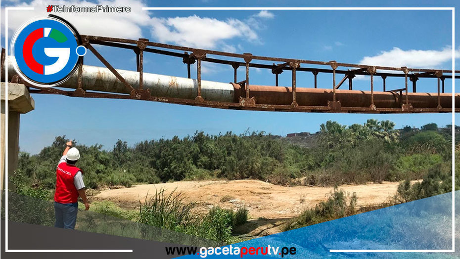 Piura: advierten riesgo de colapso de tubería que abastece con agua potable