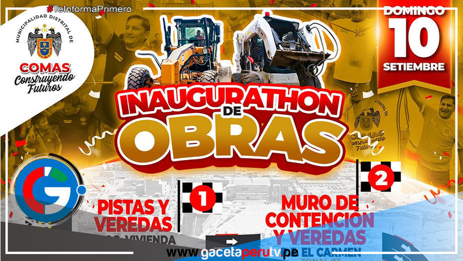 Alcalde de Comas Entregará Cuatro Obras en una Maratón de Inauguraciones este Fin de Semana