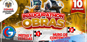 Alcalde de Comas Entregará Cuatro Obras en una Maratón de Inauguraciones este Fin de Semana