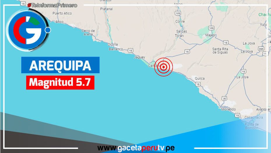 Sismo de magnitud 5.7 sacude Arequipa, población sale a las calles en búsqueda de seguridad