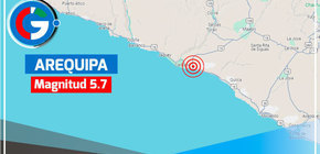Sismo de magnitud 5.7 sacude Arequipa, población sale a las calles en búsqueda de seguridad