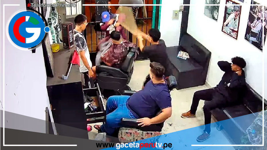 Los Olivos: dueño de una barbería hace huir a dos delincuentes a palazos